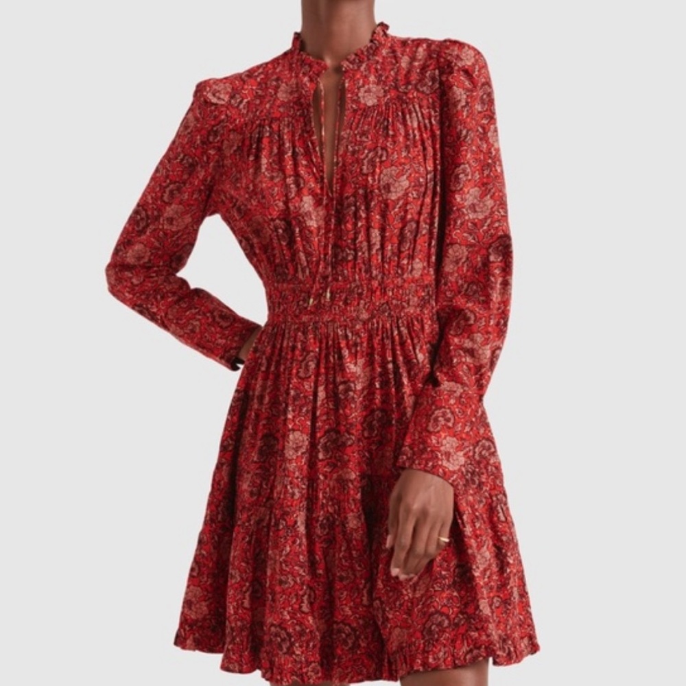 ULLA JOHNSON Floral Print Mini Dress Size M
